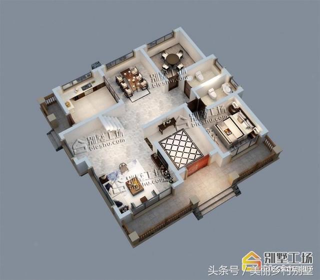 二層歐式風格農村別墅設計圖，造價不高，適合農村普通家庭建造