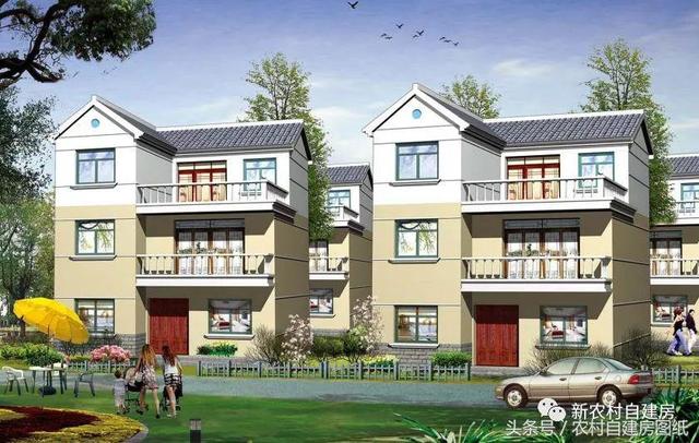 7款小戶型農村別墅設計圖，100平以內，小面積也可以建好房