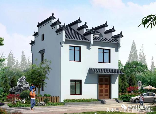 7款小戶型農村別墅設計圖，100平以內，小面積也可以建好房