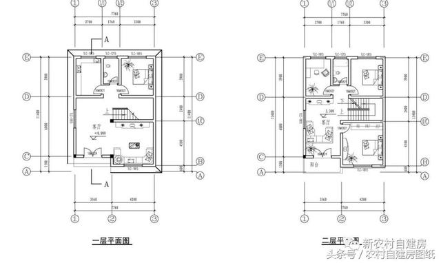 7款小戶型農村別墅設計圖，100平以內，小面積也可以建好房