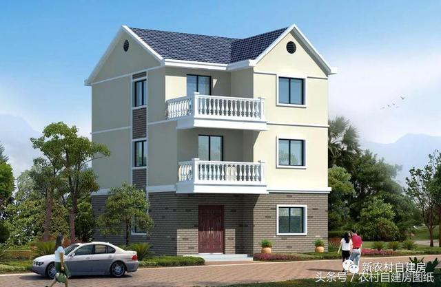 7款小戶型農村別墅設計圖，100平以內，小面積也可以建好房