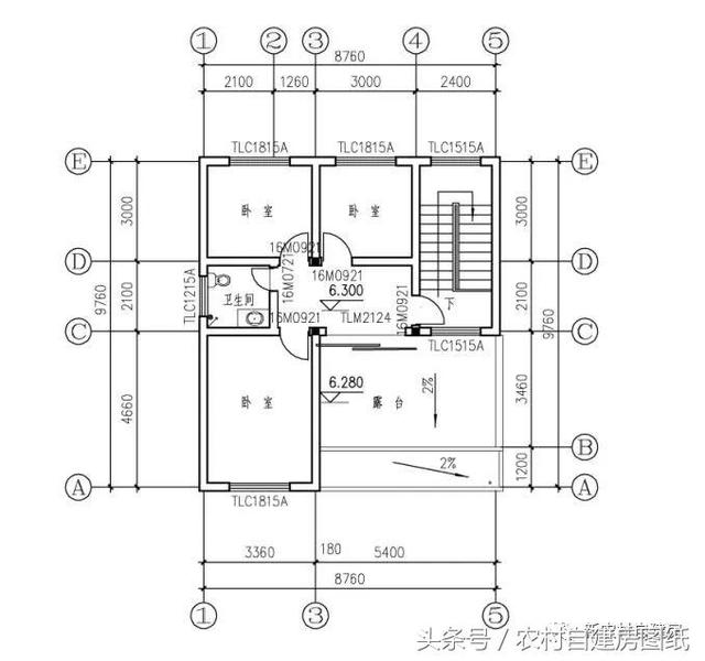 7款小戶型農村別墅設計圖，100平以內，小面積也可以建好房