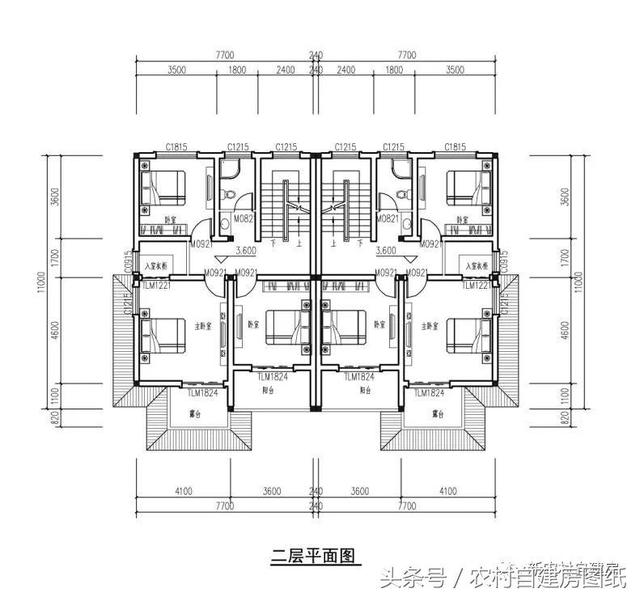 7款小戶型農村別墅設計圖，100平以內，小面積也可以建好房