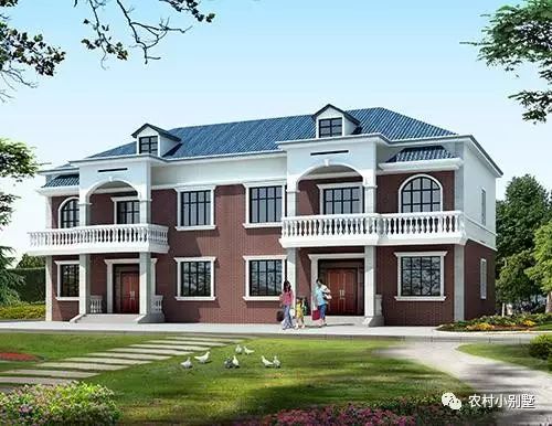 23x10米經典二層農村兄弟雙拼別墅設計圖，外觀漂亮