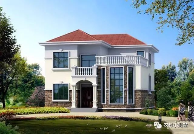 3套簡約二層自建民房方案圖，鄰居見了紛紛效仿