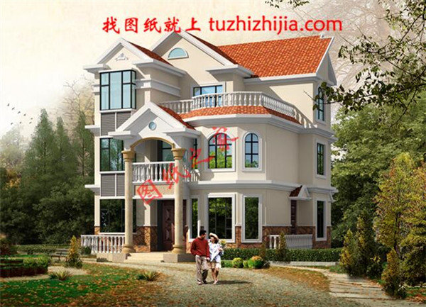 5套現代三層民房設計圖，附實拍效果圖