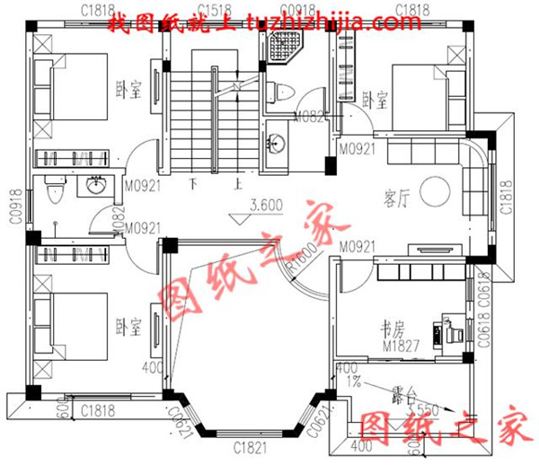 5套現代三層民房設計圖，附實拍效果圖