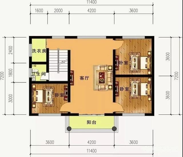 三層農村小戶型自建房，占地82平方米，外觀簡單、通透，大氣，實用。
