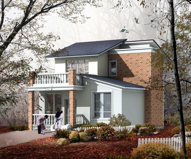 二層農村自建房，占地100平方米，造價僅僅13萬，看看有你心動的嗎？