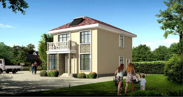 二層農村自建房，占地100平方米，造價僅僅13萬，看看有你心動的嗎？