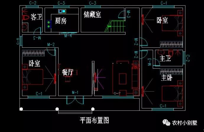 16X10米一層田園風(fēng)格帶閣樓農(nóng)村別墅圖，造價(jià)：12萬左右