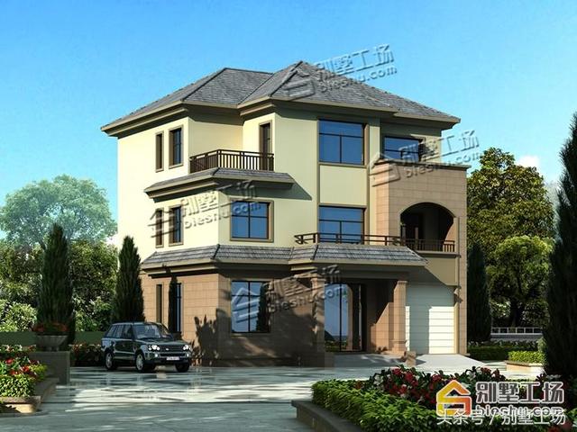 三層農村別墅設計圖，施工難度不大，造價不高，非常的簡潔實用。