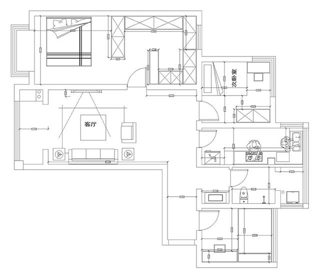 116平三室裝修，選用了宜家風的北歐風格，簡單又有創意，每個小擺件都會有生命，平靜且安然，你喜歡這樣的裝修嗎？
