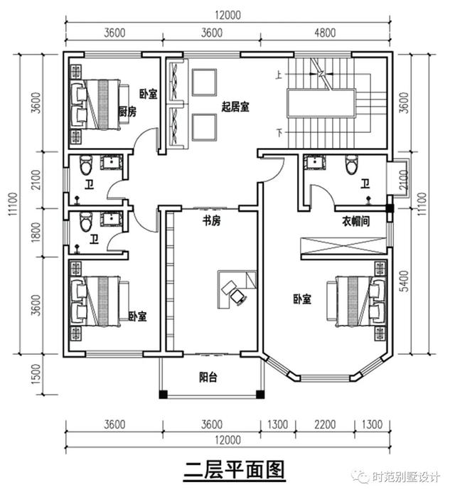 三層歐式別墅設(shè)計圖，帶書房+大露臺，豪華大氣，農(nóng)村建房的不二之選。