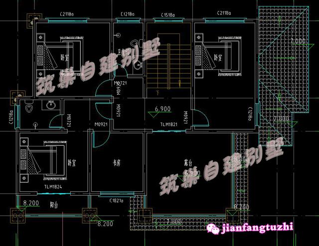 三層歐式別墅設計圖，占地150平米，帶露臺坡屋頂，適合現代新農村建房。