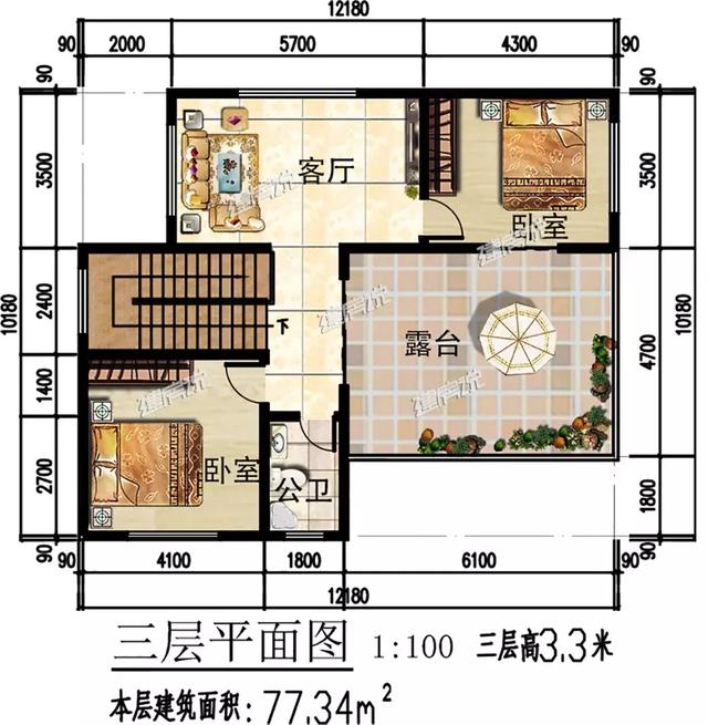 五款三層別墅設計圖，不但漂亮又實用，花錢不多，戶型也贊！