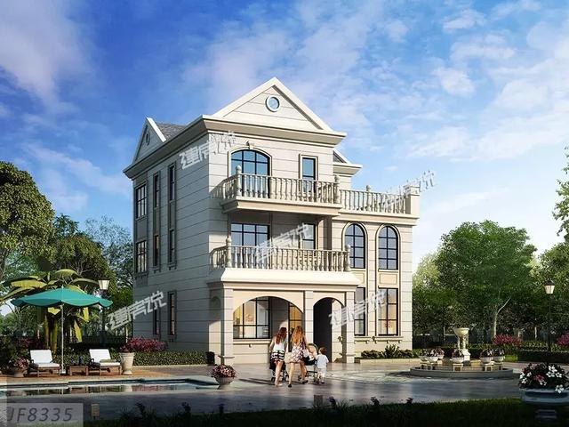 五款三層別墅設計圖，不但漂亮又實用，花錢不多，戶型也贊！