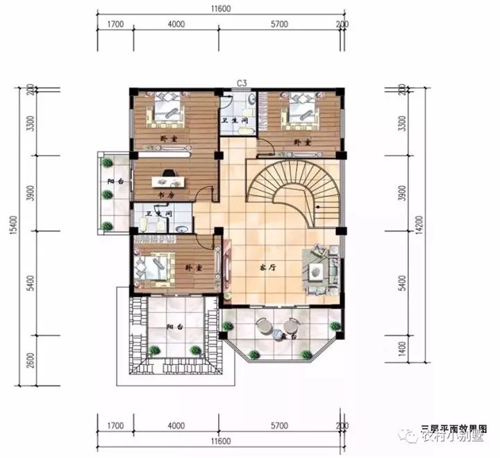 史上最受歡迎三層農村樓房圖，附7張建好案例實拍圖
