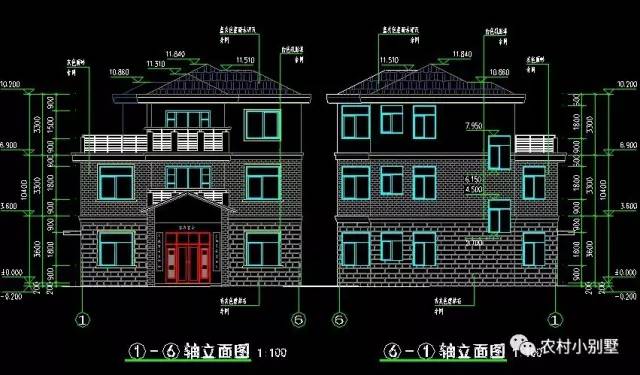 12x9米三層帶露臺農(nóng)村房子圖，花30萬就能蓋好