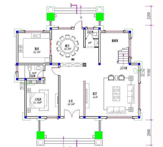 三層帶挑空客廳農村自建房，豪華大氣，造價40萬，合適農村建房。