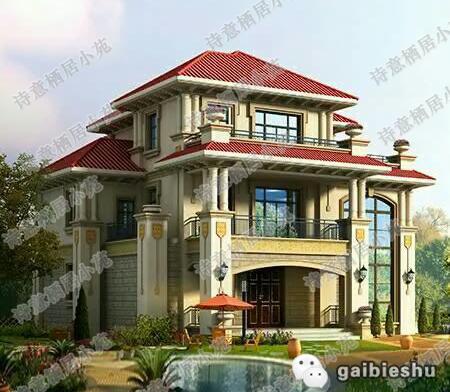 三層帶挑空客廳農村自建房，豪華大氣，造價40萬，合適農村建房。