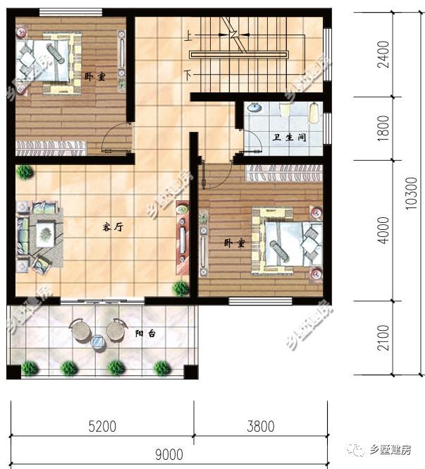 開間只有9米，卻能住5戶家庭，車庫、露臺還都不少，我都心動了，你們呢？