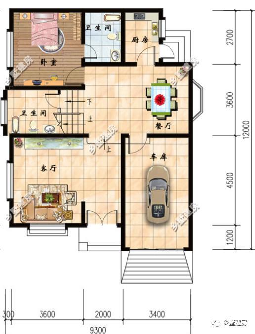 開間只有9米，卻能住5戶家庭，車庫、露臺還都不少，我都心動了，你們呢？