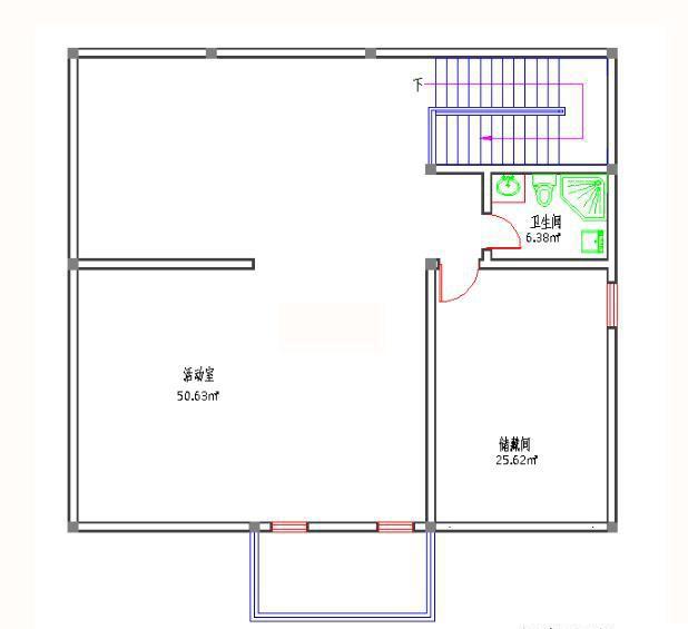 占地160平方米的三層農村自建房，造價45萬以內，時尚大氣，富有特色。