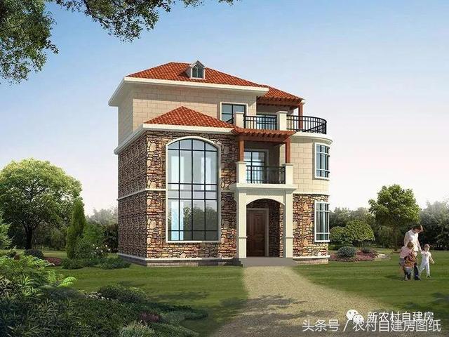 兩棟面積一樣的三層別墅設計圖，一款時尚大氣，一款簡單實用，你更喜歡哪一款呢？