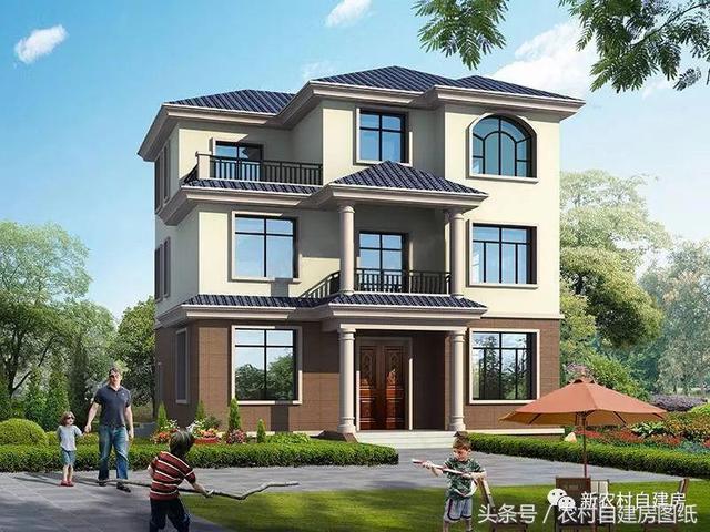 兩棟面積一樣的三層別墅設計圖，一款時尚大氣，一款簡單實用，你更喜歡哪一款呢？