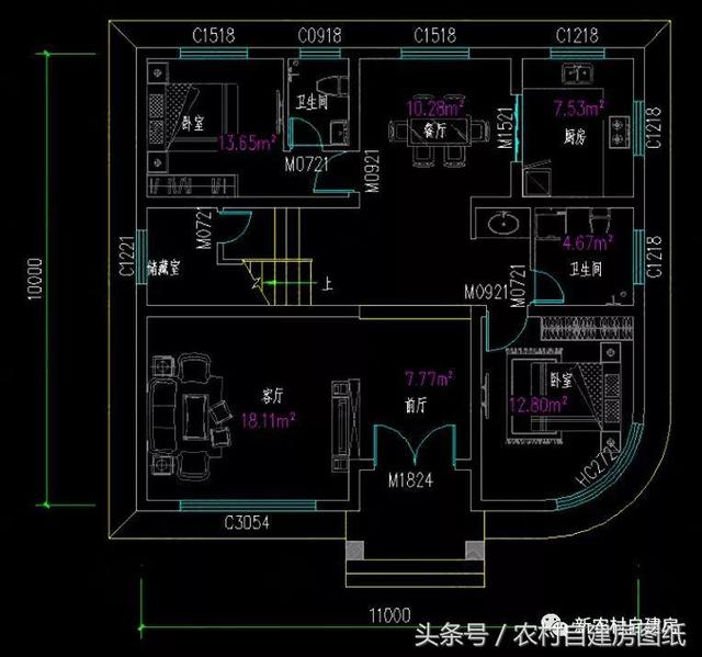 兩棟面積一樣的三層別墅設計圖，一款時尚大氣，一款簡單實用，你更喜歡哪一款呢？
