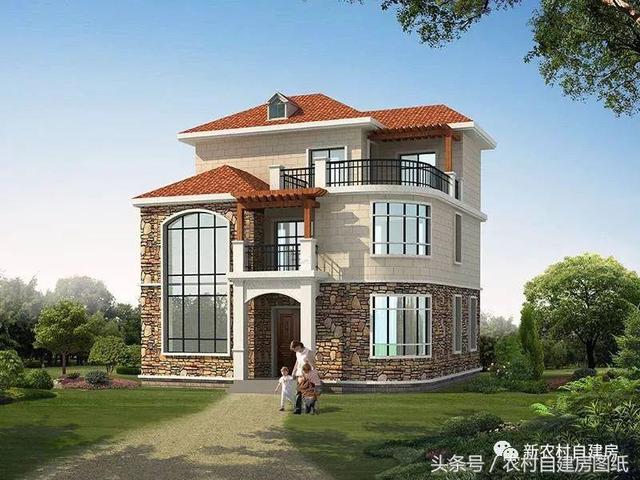 兩棟面積一樣的三層別墅設計圖，一款時尚大氣，一款簡單實用，你更喜歡哪一款呢？