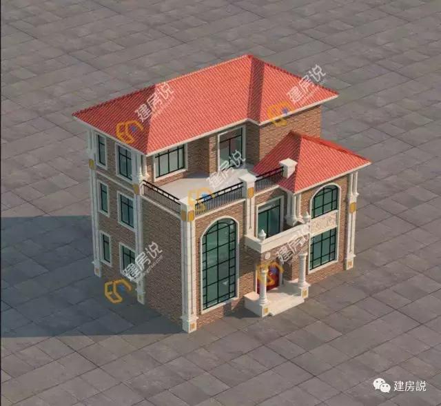 帶露臺的兩款三層別墅設計圖，簡單漂亮又劃算，造價都是30萬左右。