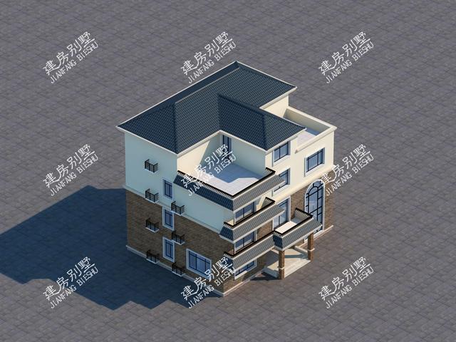 簡單歐式四層別墅設計圖，內設計旋轉樓梯也是完美，真的是一房一個經典。