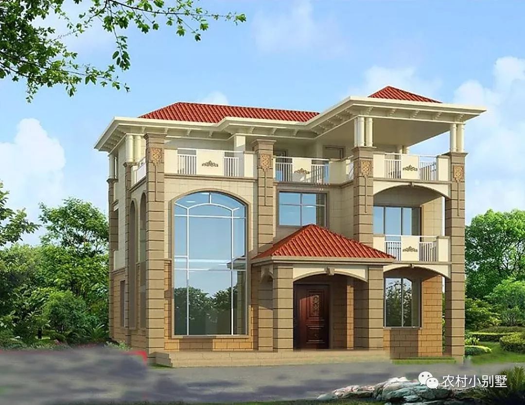 12款農(nóng)村蓋房三層小樓房設(shè)計(jì)圖，全村搶著建