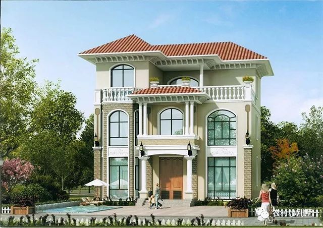 12款農(nóng)村蓋房三層小樓房設(shè)計(jì)圖，全村搶著建