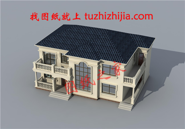 簡單大氣的農村二層樓設計圖，二層歐式農村別墅設計圖