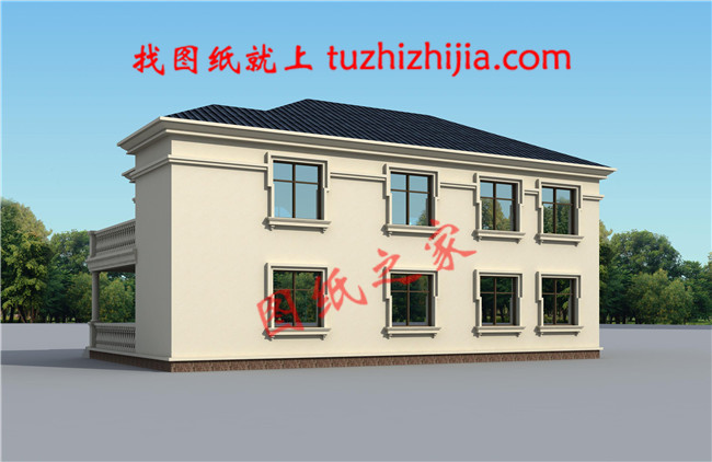 簡單大氣的農村二層樓設計圖，二層歐式農村別墅設計圖