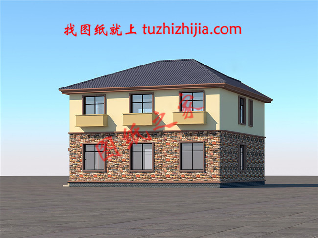 2018二層農村新款別墅新式二層樓房設計圖，非常時尚