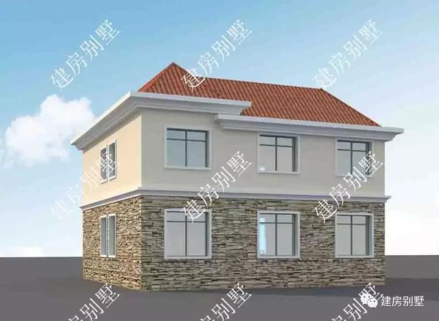 兩棟很實用的農村二層別墅設計圖，第一棟不僅戶型通透且帶旋轉樓梯設計。