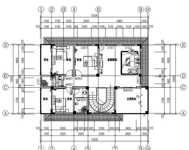 新農(nóng)村四層自建房，戶型設(shè)計(jì)極其豪華，帶挑空客廳+旋轉(zhuǎn)樓梯，主體造價(jià)100萬(wàn)左右。
