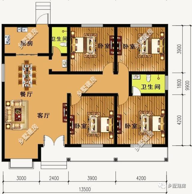 三棟農村一層小平房，只需要11萬就能建成，不僅經濟實用，外觀還好看到爆炸！