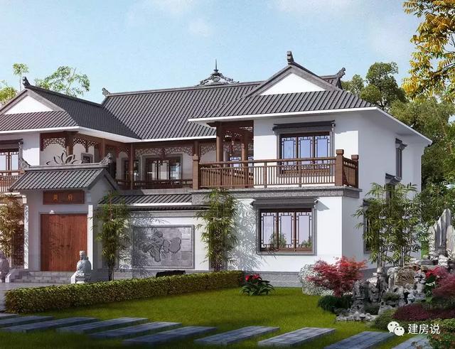 19X16米二層中式別墅設計圖，自帶中井和露臺花園，你想要的樣子它都有！