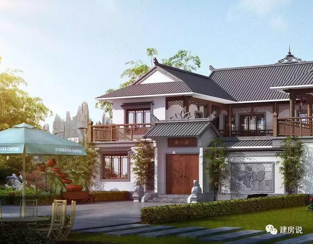 19X16米二層中式別墅設計圖，自帶中井和露臺花園，你想要的樣子它都有！