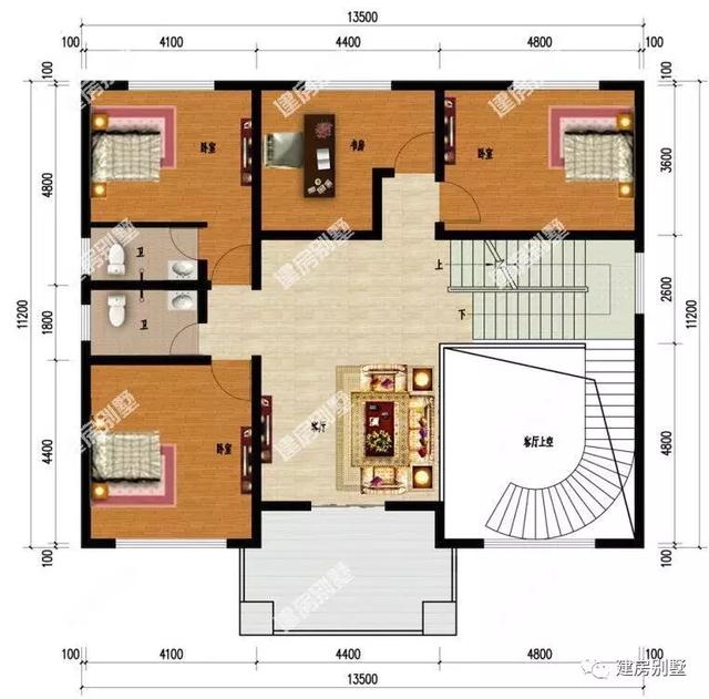 三棟都是很潮的歐式農村自建房，第二棟堪稱經典中的經典，建的人實在是太多了。