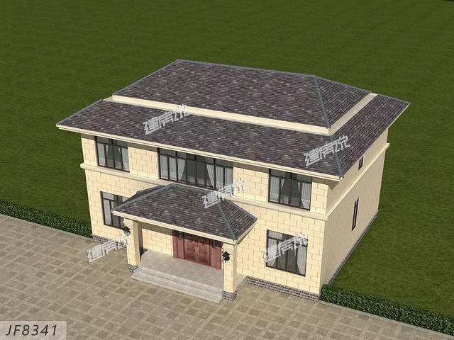 二層經典的歐式別墅設計圖，經典耐看，經濟又實用。