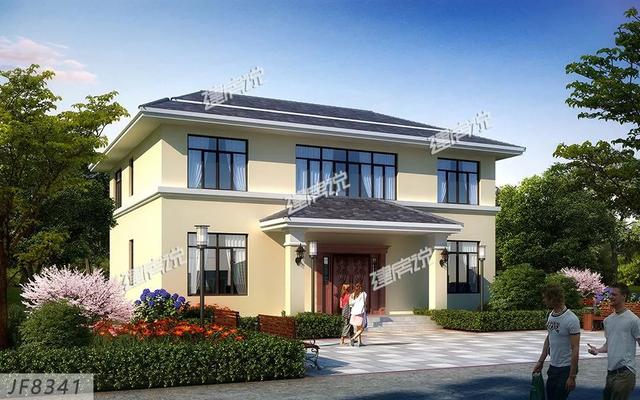 二層經典的歐式別墅設計圖，經典耐看，經濟又實用。