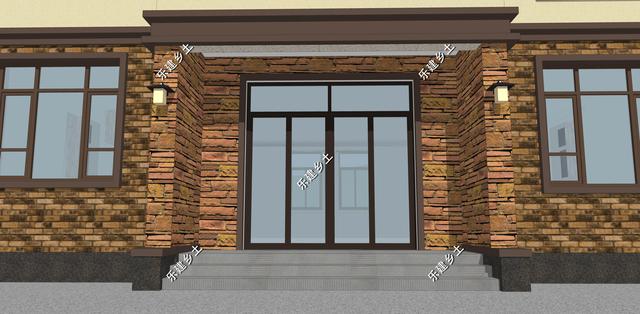 簡單大方的簡歐風格二層別墅設計圖，配色簡單，方正大方，溫馨舒適。