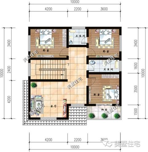 6款二層別墅設(shè)計(jì)圖，特意為小宅基地住戶設(shè)計(jì)，每套都戶型精美經(jīng)濟(jì)實(shí)用