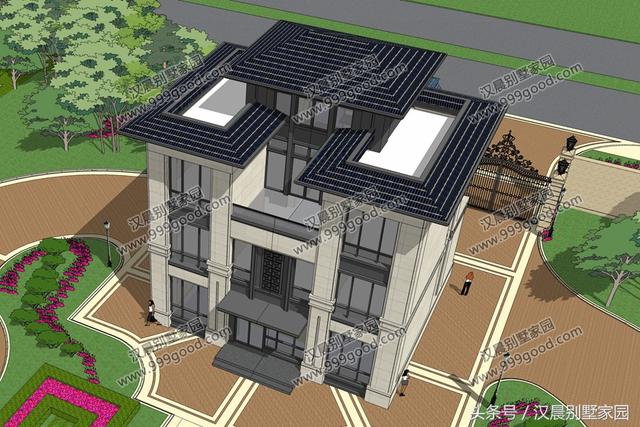 3款新式風格別墅設計圖，每一款都很好看，滿足你對房子的所有幻想